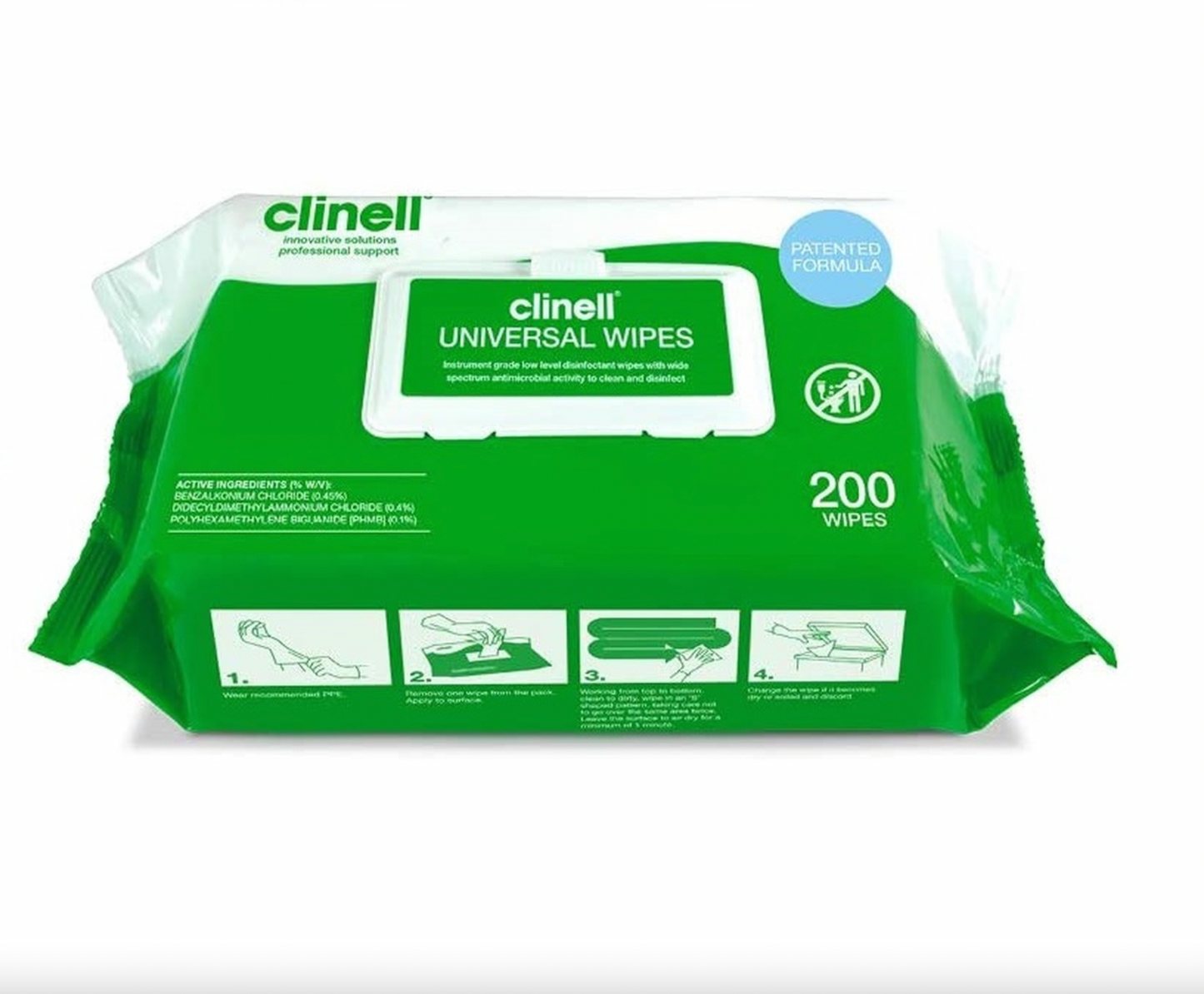 Clinell Wipes (200 wipes)