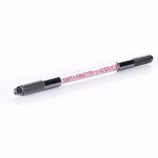 Recyclable Acrylic Tattoo Pen - Pink Crystal (pack of 10)