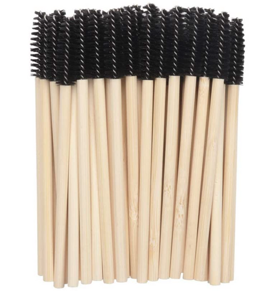 Biodegradable Bamboo + Nylon Disposable Mascara Wands (Black)