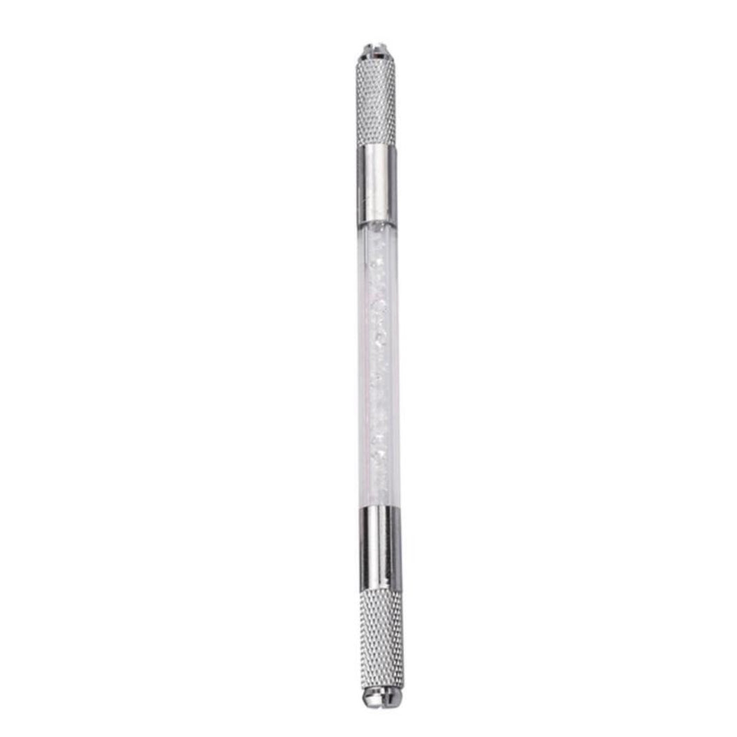 Recyclable Acrylic Tattoo Pen - White Crystal (pack of 10)